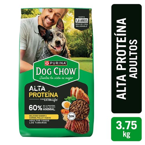 Comida para Perros Purina Dog Chow Alta Proteína 3.75 kg