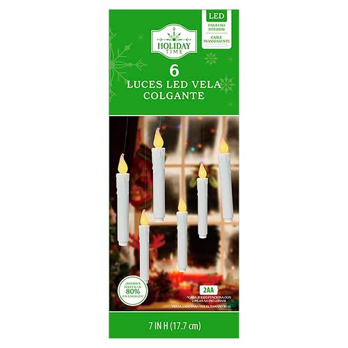 Velas Holiday Time Iluminadas -6 uds