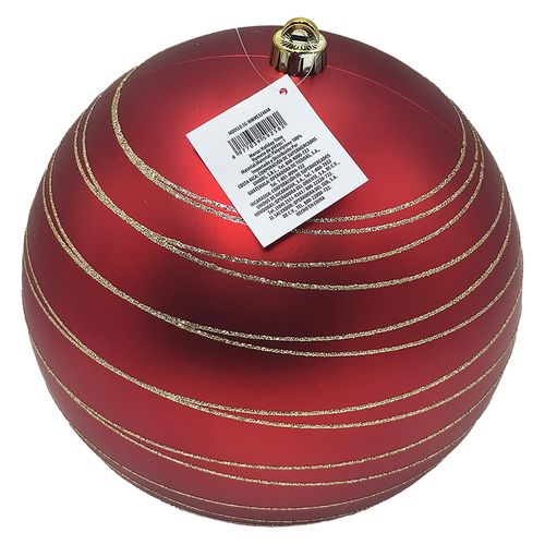 Esfera Holiday Time Roja Decorativa - 250 mm