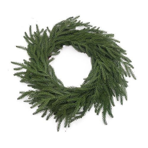 Corona Holiday Time Verde Navideño - 61 cm