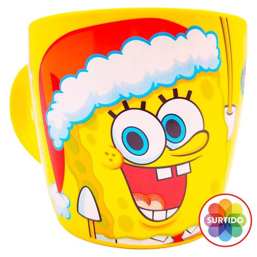 Taza Nickelodeon de bob esponja navideño surtido - 375 ml