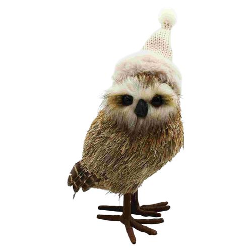 Buho Holiday Time Natural Decorativo - 25 cm