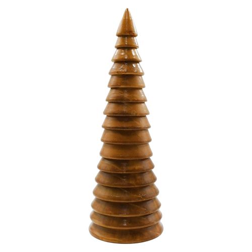 Árbol Holiday Time Decorativo De Madera Obscura - 29 cm
