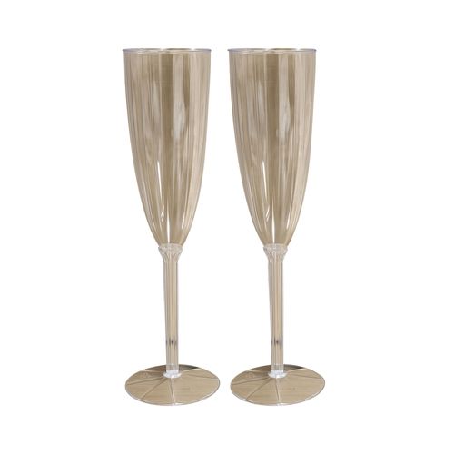Vasos Holiday Time champagne navideños  9 oz - 4 Pzas