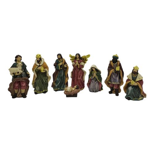 Set Holiday Time Nacimiento Del Niño Jesús - 8 Pzas