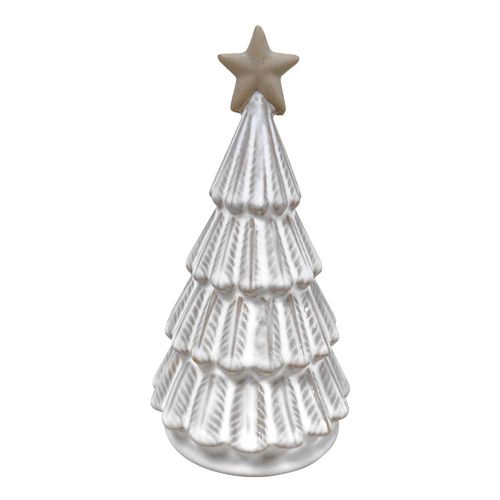 Árbol Holiday Time Blanco Decorativo - 15 cm