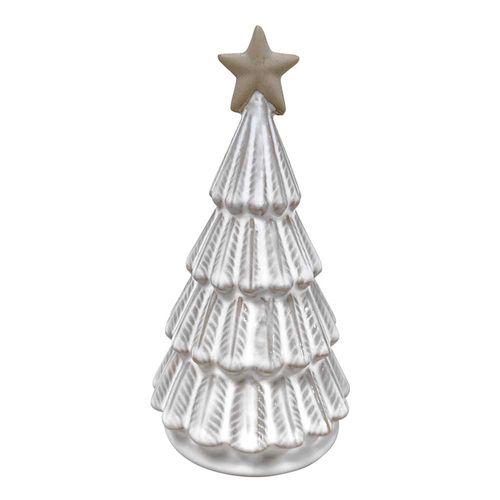 Árbol Holiday Time Decorativo Color Blanco - 12 cm