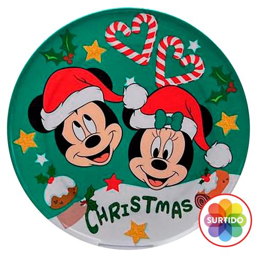 Plato Disney navideño surtido - 10 pulgadas
