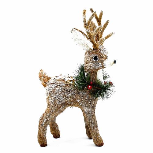 Reno Navideño Holiday Time Decorativo - 39 cm