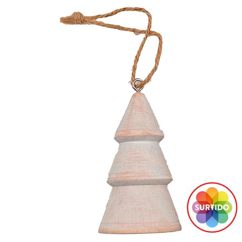 Adorno Holiday Time árbol natural - 7 cm
