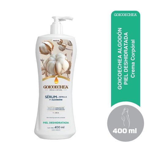 Crema Corporal Goicoechea Sérum con Semilla de Algodón Piel Deshidratada -400 ml