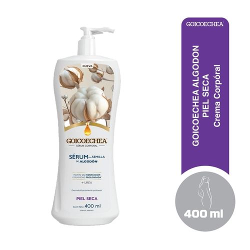 Crema Corporal Goicoechea Sérum con Semilla de Algodón Piel Seca -400 ml