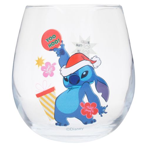 Vaso Disney vidrio con diseno navideño
