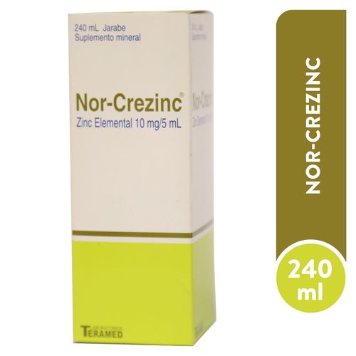 Jarabe Nor Crezinc10mg 240 ml Unidad