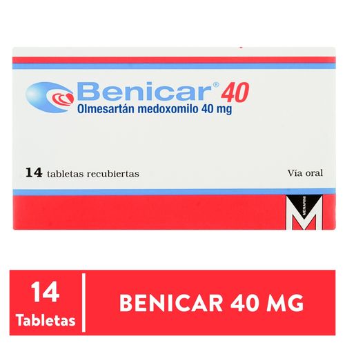 S-benicar Menarini 40 mg x 14 Tab precio por tableta