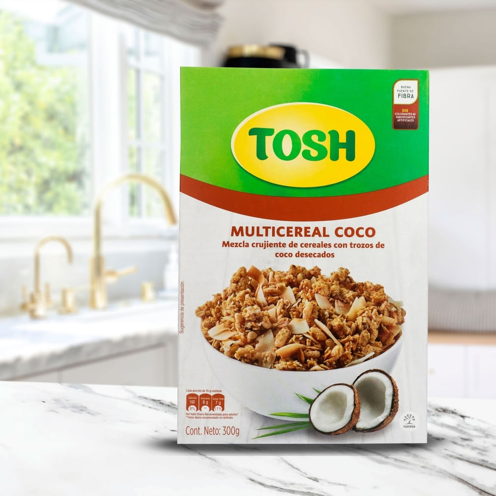 Comprar Cereal Multicereal Tosh Coco Caja - 300 g | Walmart El Salvador ...