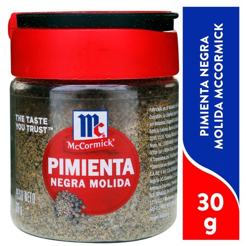 Pimienta Negra Mccormick Molida - 30 g