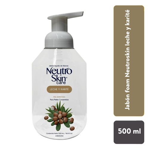 Jabón Espuma Neutroskin Leche y Karite - 500 ml