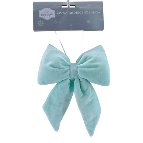 Moña Holiday Time iridiscente - 18 cm