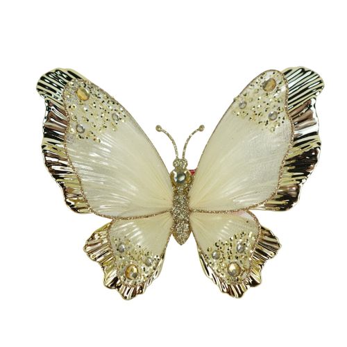 Clip Holiday Time Mariposa Dorada Navideña