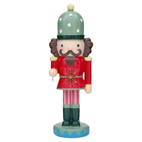 Cascanuez Holiday Time De Resina - 34 cm
