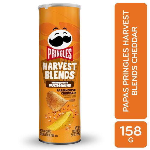 Papas Pringles Harvest Blend Cheddar - 158 g