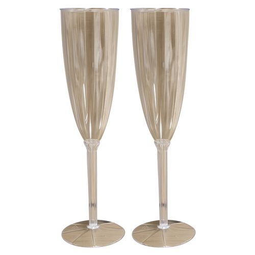 Copas Holiday Time para champagne premium 9 oz - 4 Pzas