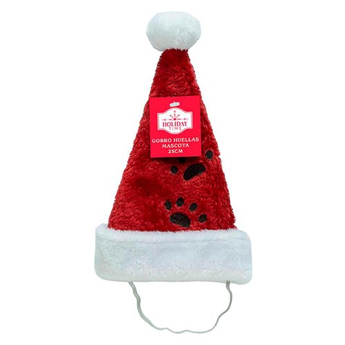 Gorro Holiday Time huellas mascota - 25 cm