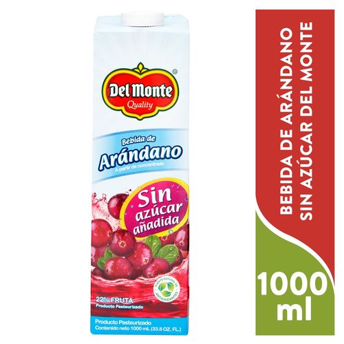 Bebida Delmonte Sabor A Arandanos Sin Azucar - 1000 ml