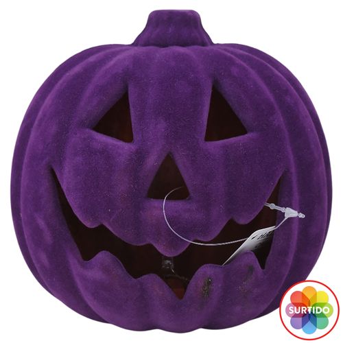 Calabaza  Holiday Time iluminada - 20 cm