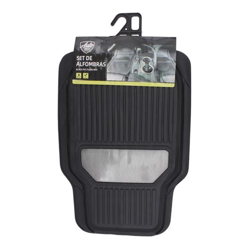 Set Alfombras Ad Para Carro Negro 4 Ea