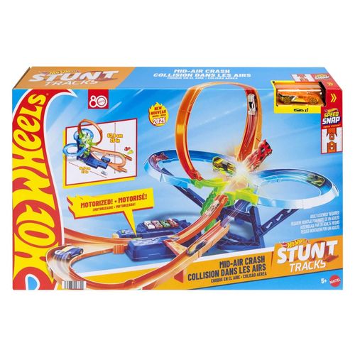 Pista Hot Wheels multi choque aéreo