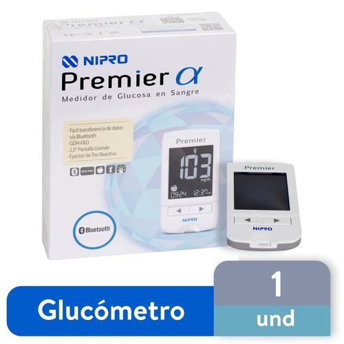 Kit Glucómetro Premier + Tiras - 10 Tiras Reactivas