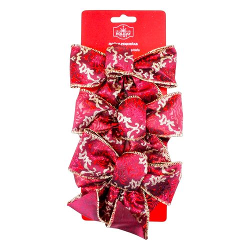 Moñas Holiday Time Pequeña 12 x 12 cm - 3 Uds