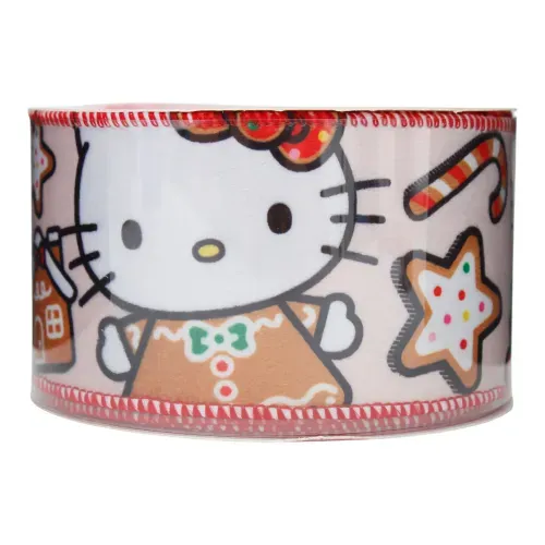 Listón Hello Kitty Decorado - 6 cm x 5 m