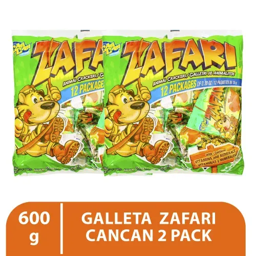 Galleta Can Can Zafari 2pack 600g