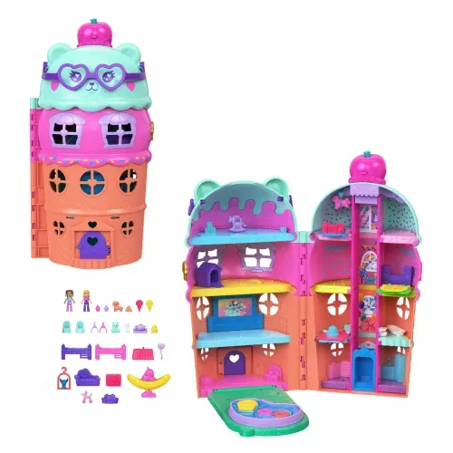 Set  Polly Pocket Compacto Casa De Helado