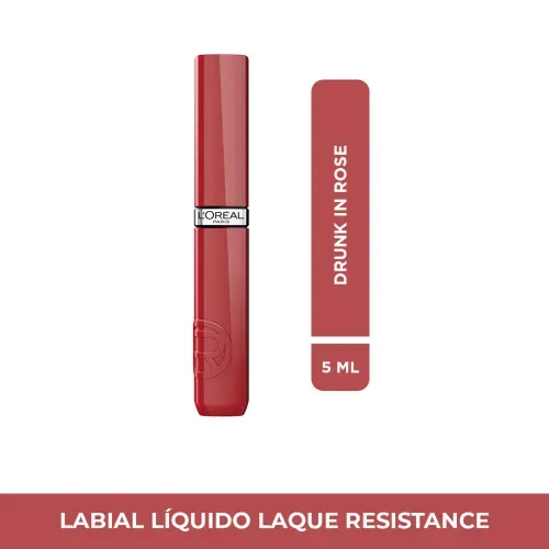 Labial Líquido L'Oreal Infallible Laque Resistance Drunk In Rose 5ml