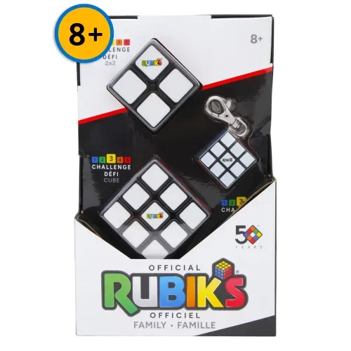 Juegos Rubik’s de ciencia y creatividad set familia, cubo, mini y llavero surtido