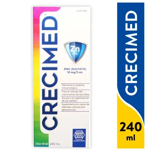 Crecimed+zinc Meditech 240ml Jarabe