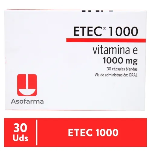 Etec 1000mg 30 Capsulas