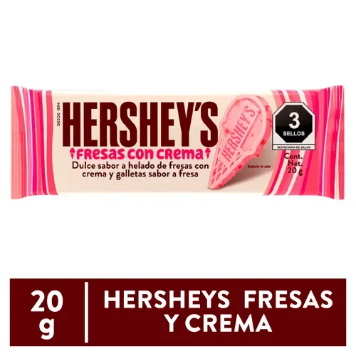 Hersheys Barra Fresas Y Crema 20g
