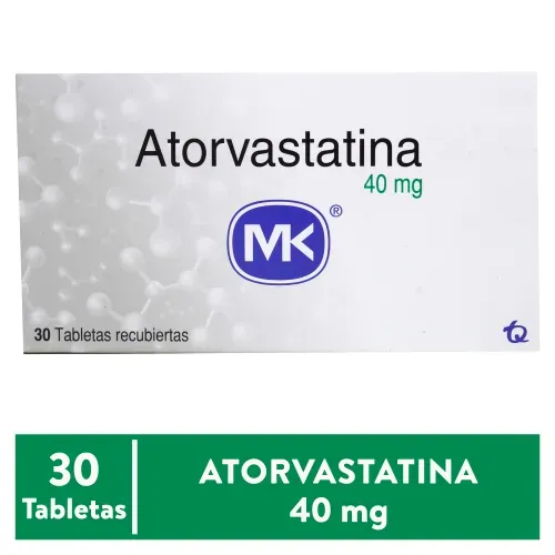 Atorvastatina Mk 40 mg 30 Tab Unidad