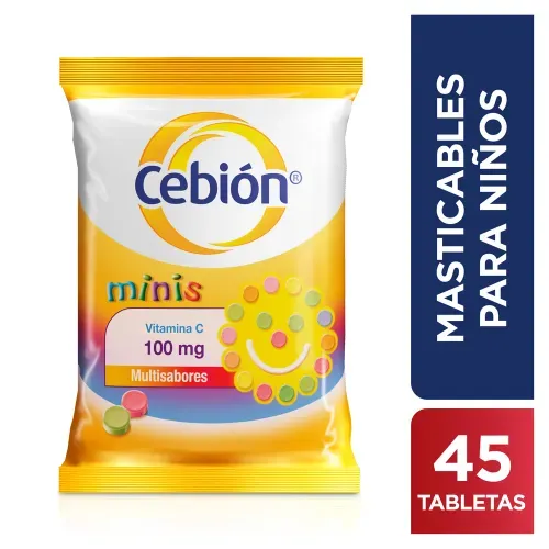 Vit c Cebion Minis Masticables 45 100 Unidad