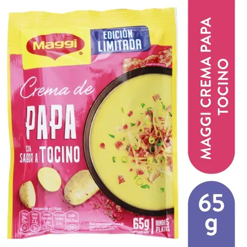 Crema Maggi Papa Con Tocino 65g