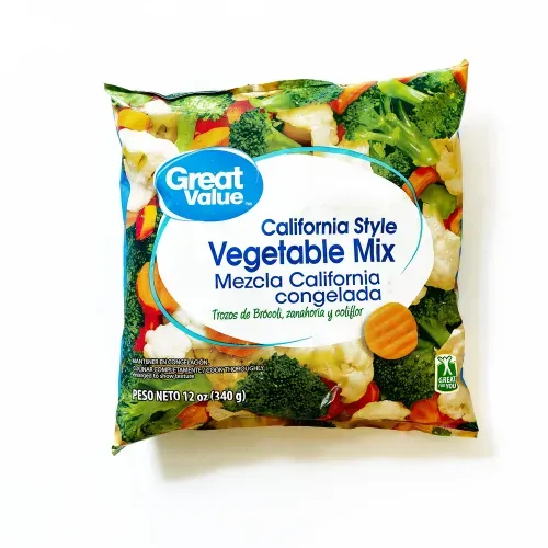 Mezcla California (Brócoli, Coliflor, Zanahoria) Congelado Great Value - 340 g