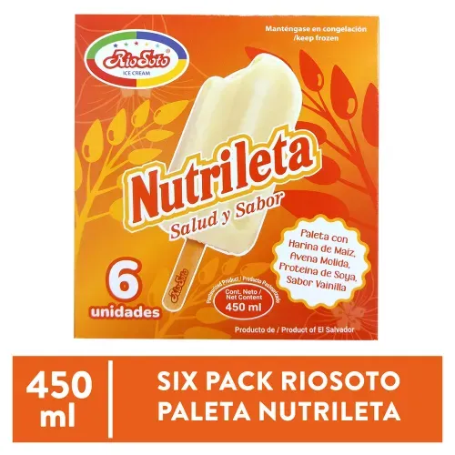 Riosoto Paleta Nutrileta 6 Pack - 450 ml