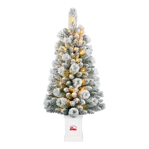 Árbol Holiday Time nevado iluminado - 122 cm