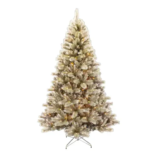 Arbol Navideño Holiday Time Verde iluminado con 300 luces LED, de 228 cm de altura (7.48 pies) con 1313 ramas mixtas N10