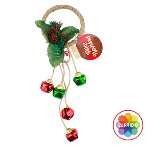 Adorno cascabel de navidad